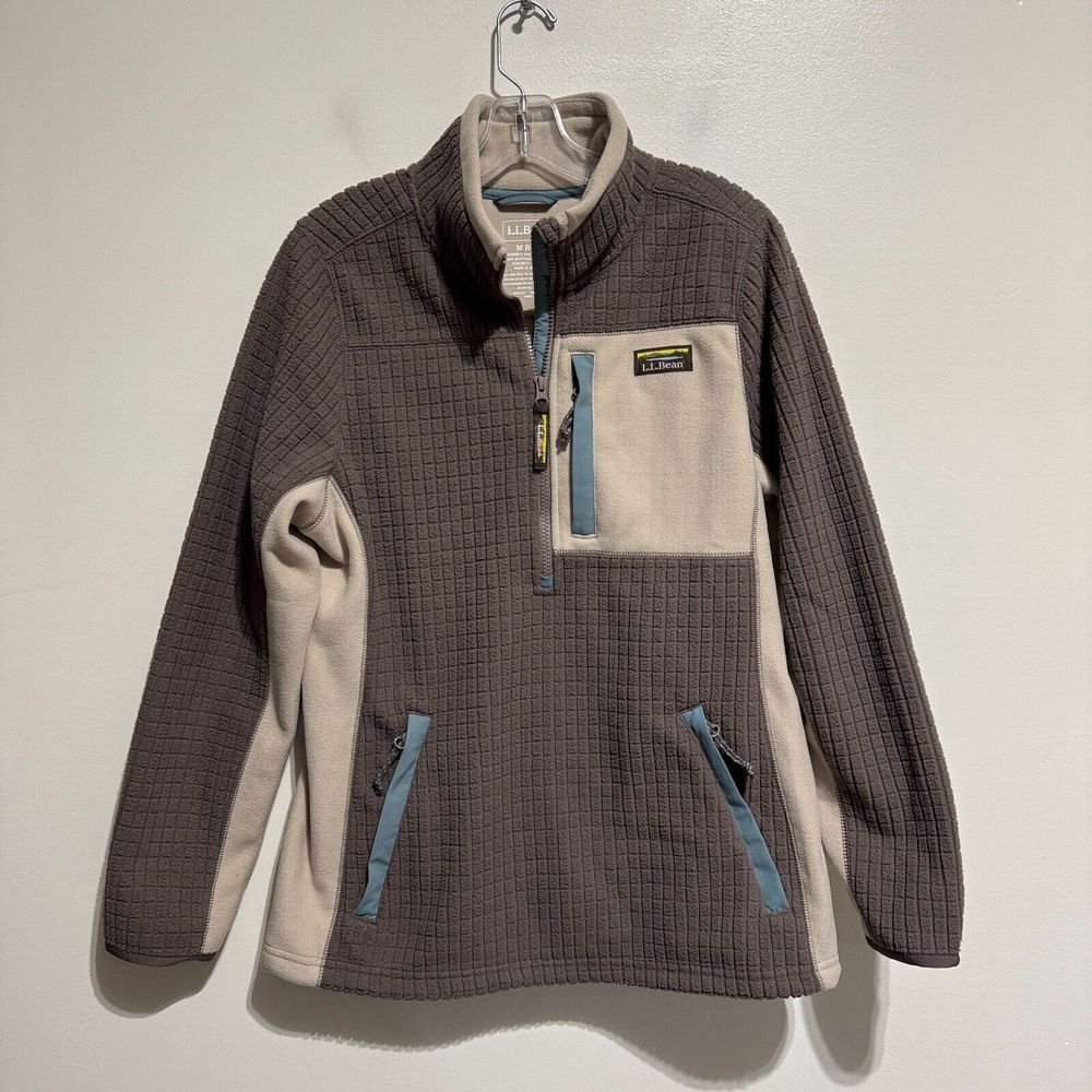 L.L. Bean Women's Sweater in Brown and Cream